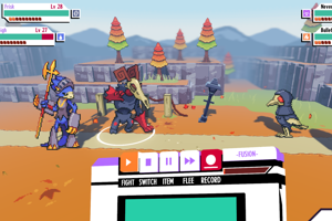 screenshot of "Cassette Beasts"