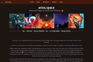 screenshot of "arios.space"