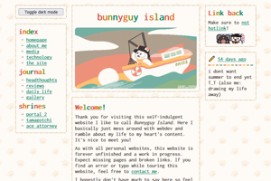 screenshot of "bunnyguy island"