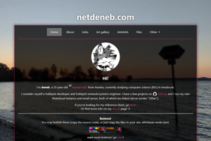 screenshot of "netdeneb.com"