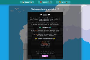 screenshot of "bomf website :3"