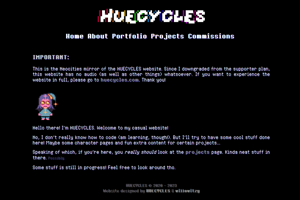 screenshot of "HUECYCLES"