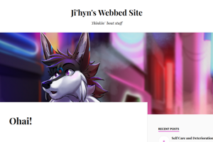 screenshot of "Ji'hyn's Webbed Site"