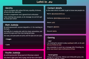 screenshot of "Lehti In .eu"