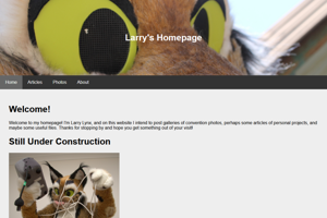 screenshot of "Larry's Homepage"