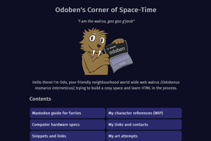 screenshot of "Odoben's Space"