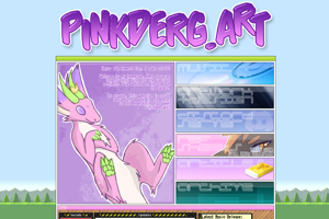 screenshot of "pinkderg.art"