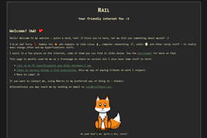 screenshot of "Rail"