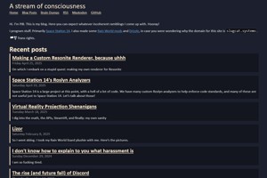 screenshot of "PJB Blog"
