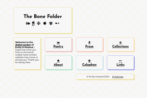 screenshot of "The Bone Folder"