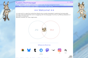 screenshot of "Tusk's Homepage"