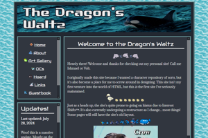 screenshot of "The Dragon's Waltz"